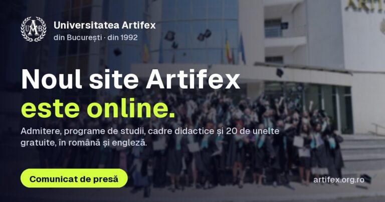 Universitatea ARTIFEX din București – noul website oficial este online